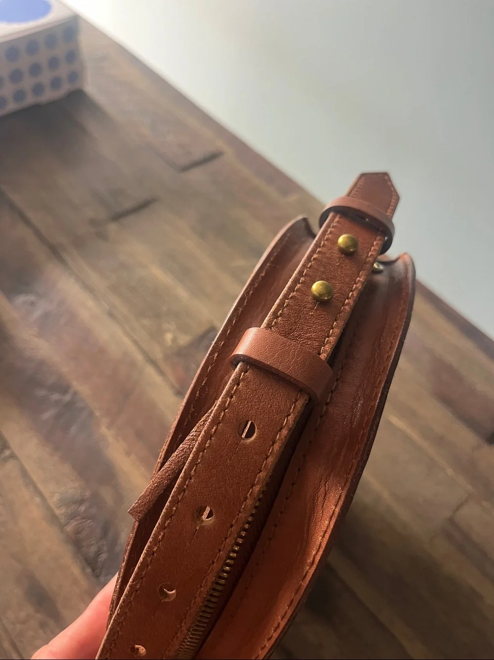 Madewell Simple Circle Leather Crossbody Bag